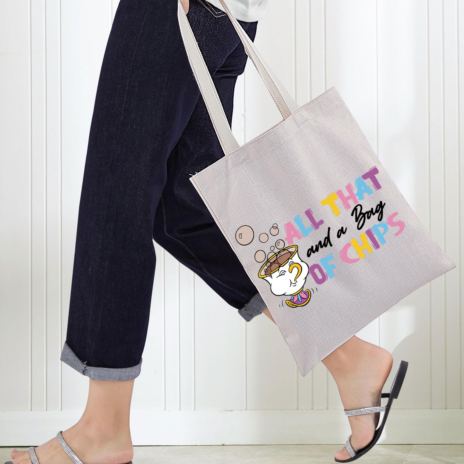Disney Beauty and the Beast Mrs. Potts & Chip Makeup Bag - Cute Character Cosmetic Pouch for Women | Perfect Gift for Disney Fans, Travel & Daily Beauty Essentials Storage