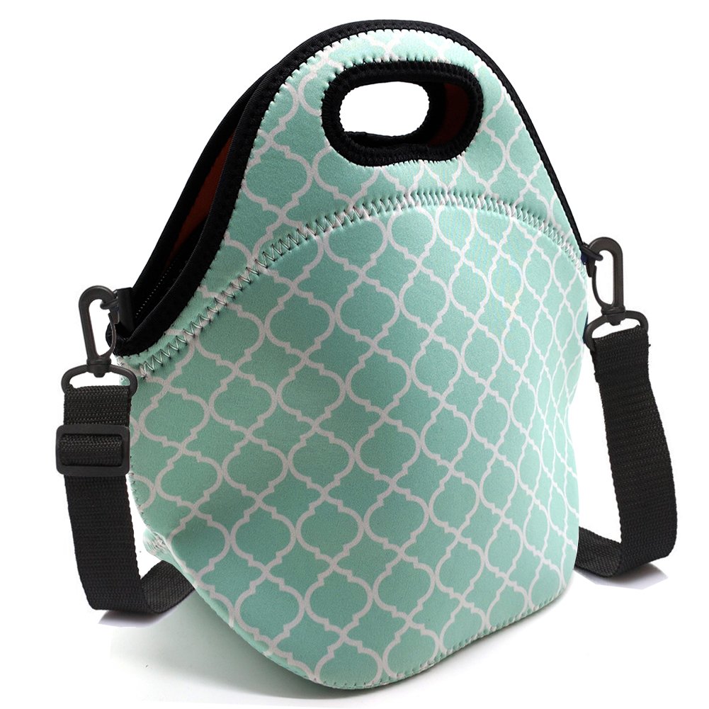 ALLENLIFE Insulated Neoprene Lunch Bag - Waterproof Cooler Lunch Box for School, Work & Picnics - Cute Small Lunch Tote for Kids, Teens, Women - Perfect for School Lunches, Office Meals & Outdoor Activities