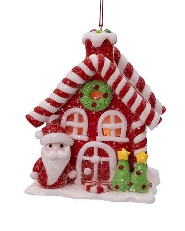 4 Pack Battery Operated LED Candy House Decorations - Christmas Holiday Home Decor, Party Favors, Gift Boxes & Winter Village Displays