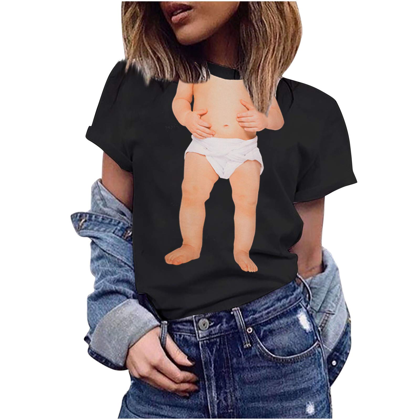 Women's Workout Clothes & Fashion Blouses 2023 - Short Sleeve Fitted Graphic T-Shirt Tee Tops | Gym, Yoga & Casual Wear