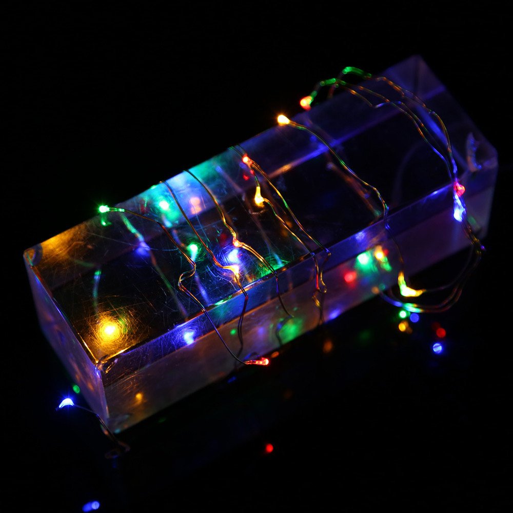 Pacoco 3M 30LED Silver Copper Wire Mini Fairy Lights - Battery Operated String Lights for Valentine's Day, Wedding, Party & Home Decor - Perfect for Bedroom, Garden, Christmas Tree and Outdoor Decorations
