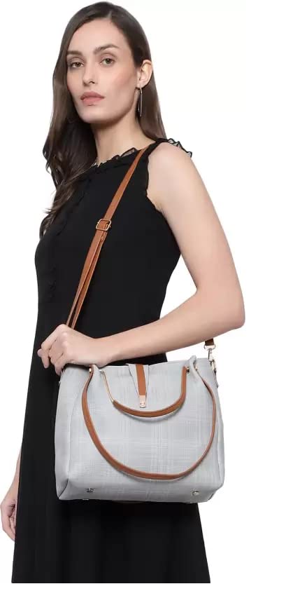 DANIEL CLARK Women's Leather Handbag Set - Fashionable Designer Purse & Tote Combo for Work, Travel & Everyday Use