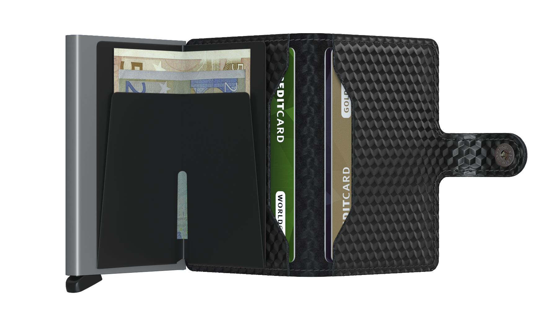 SECRID Miniwallet Cubic - RFID Blocking Slim Wallet for Men & Women | Compact & Secure Card Holder for Everyday Use, Travel & Business