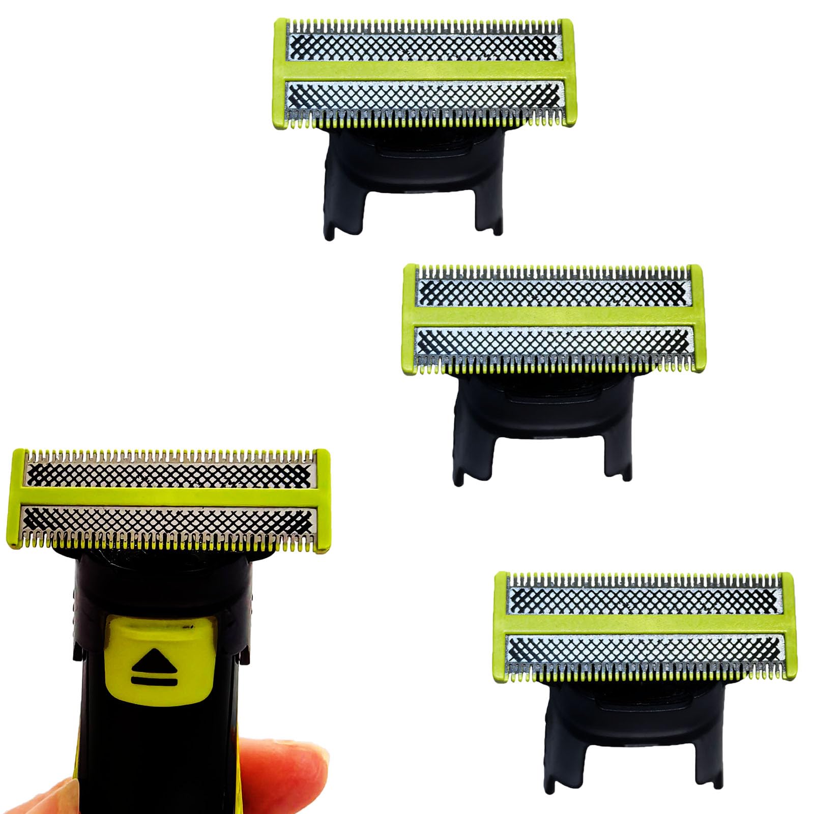 Philips Norelco Replacement Blades 4-Pack - Compatible with QP210/80, QP220, QP2515, QP2520, QP6510, QP6530 Shavers - Durable Replacement Heads for Smooth Shaving at Home or Travel