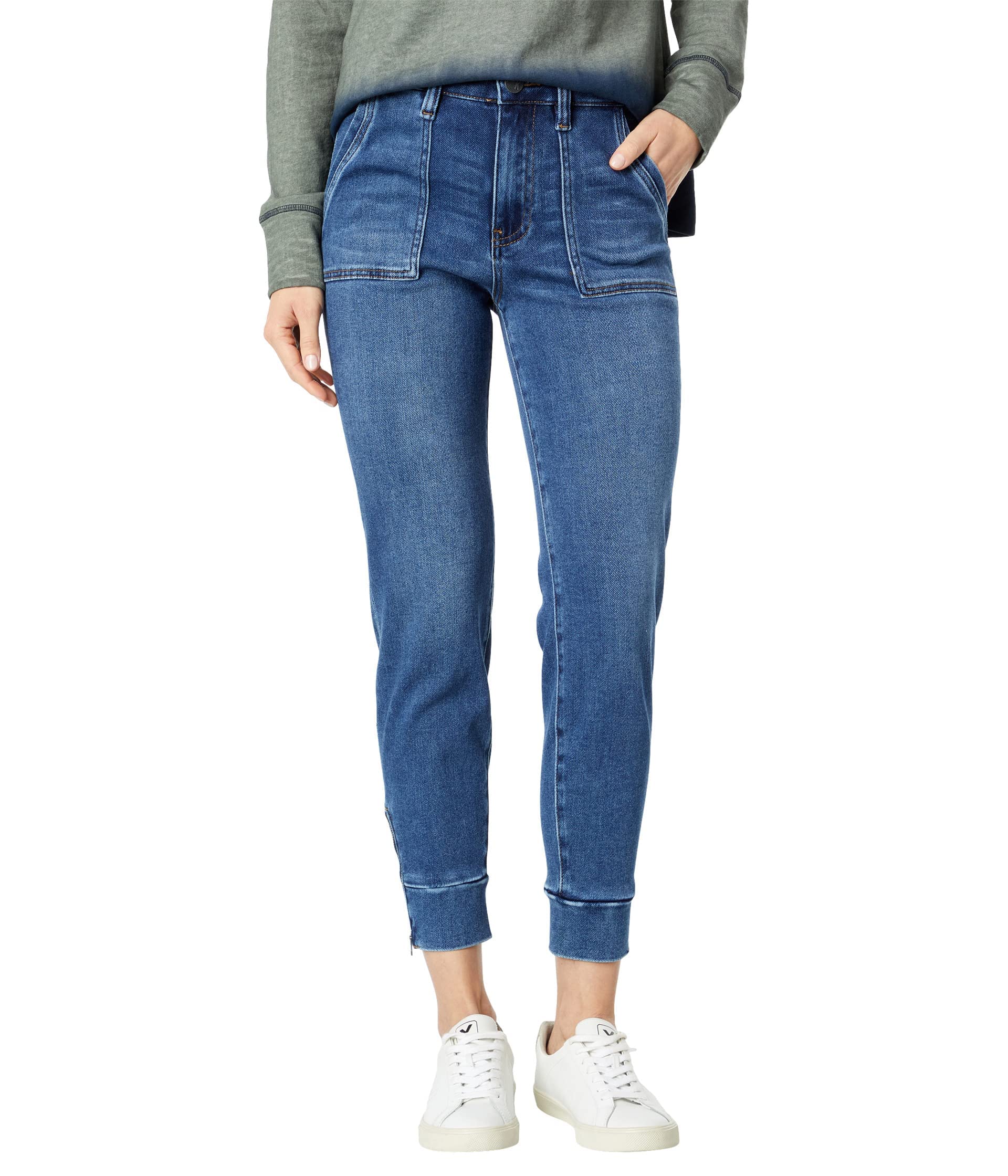 KUT from the Kloth Chris High-Rise Utility Joggers for Women - Stretchy Comfortable Lounge Pants with Pockets for Running, Yoga & Everyday Wear