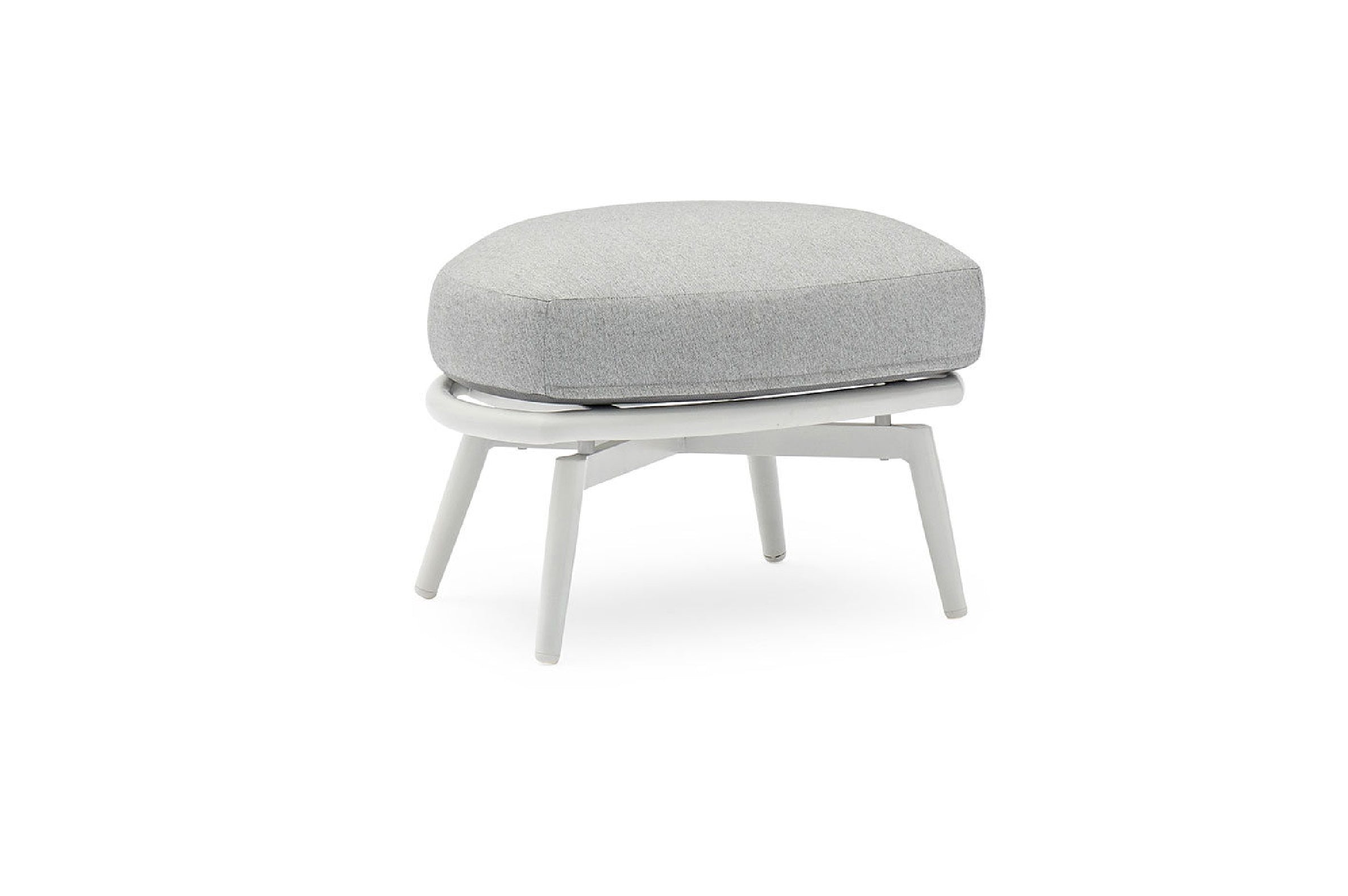 Luxury Couture Jardin Cuddle Outdoor Armchair Ottoman Set - Weather-Resistant Patio Furniture for Garden, Poolside & Backyard Relaxation