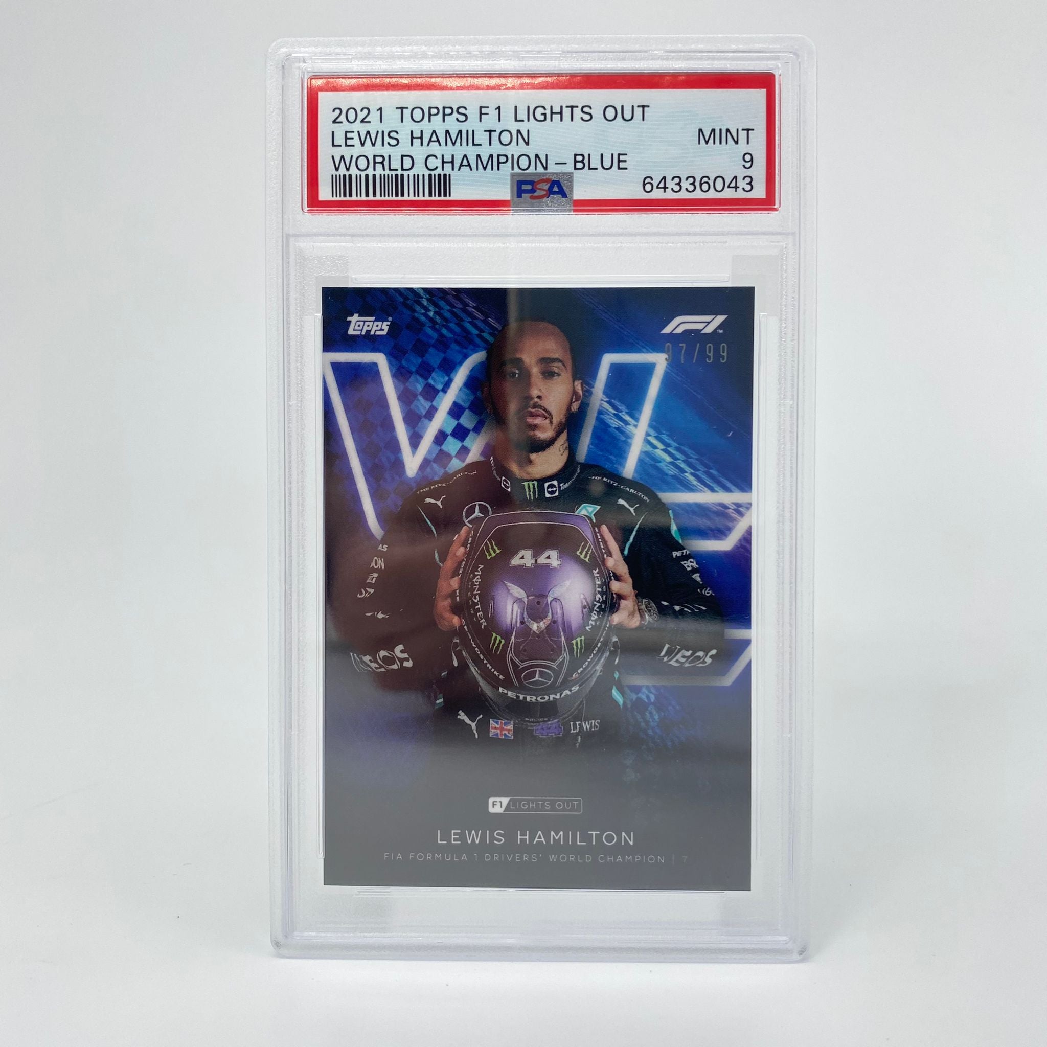 PSA 9 Graded 97/99 Lewis Hamilton Formula 1 World Champion Trading Card - Perfect for F1 Collectors, Sports Memorabilia Fans, and Investment Collectibles