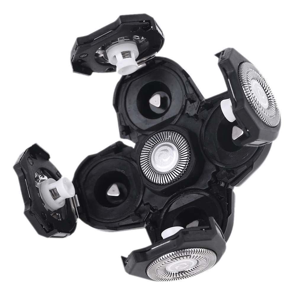 Electric Shaver Replacement Heads - 5-Blade Replacement Razor Heads for Electric Shavers - Perfect for Men's Grooming & Travel Shaving Accessories