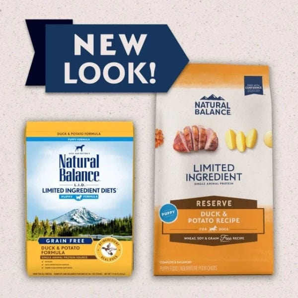 Natural Balance Reserve Grain-Free Duck & Potato Puppy Recipe Dry Dog Food – High-Protein Puppy Food for Healthy Growth, Digestive Support & Skin Care – Ideal for Small & Medium Breed Puppies