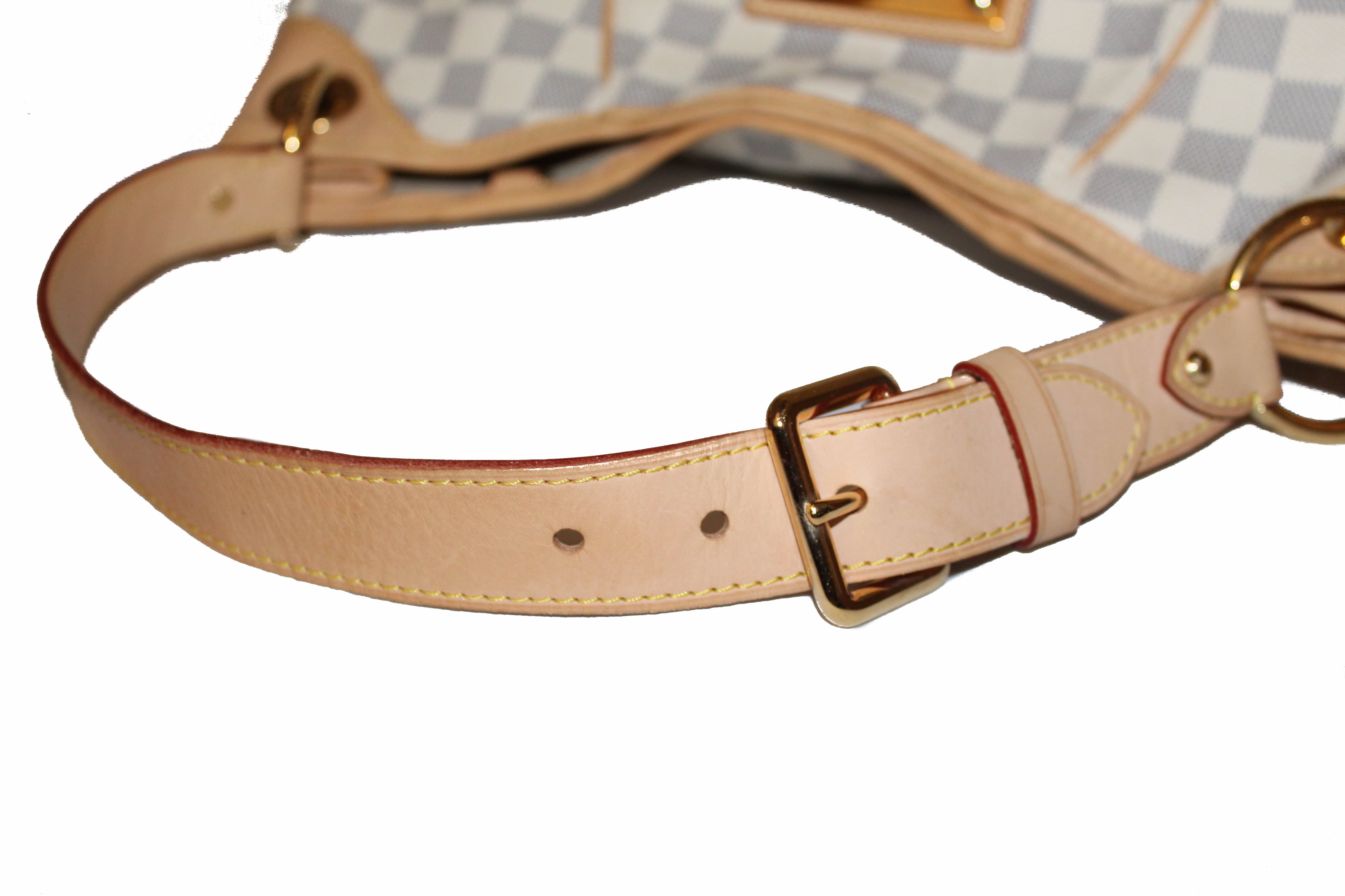 Authentic Louis Vuitton Damier Azur Galliera PM Hobo Shoulder Bag - Luxury Designer Handbag for Women, Perfect for Work, Travel & Everyday Use