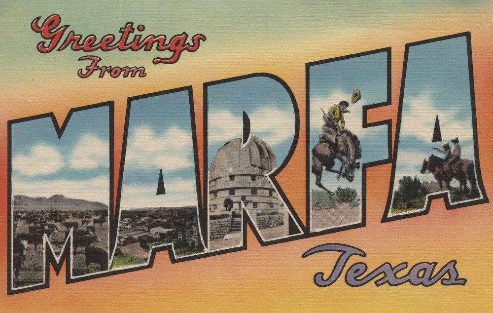 Vintage Halftone 7224 Signed Art Print - 24x36 Texas Marfa Wall Decor Poster | Western Home Office & Living Room Decor