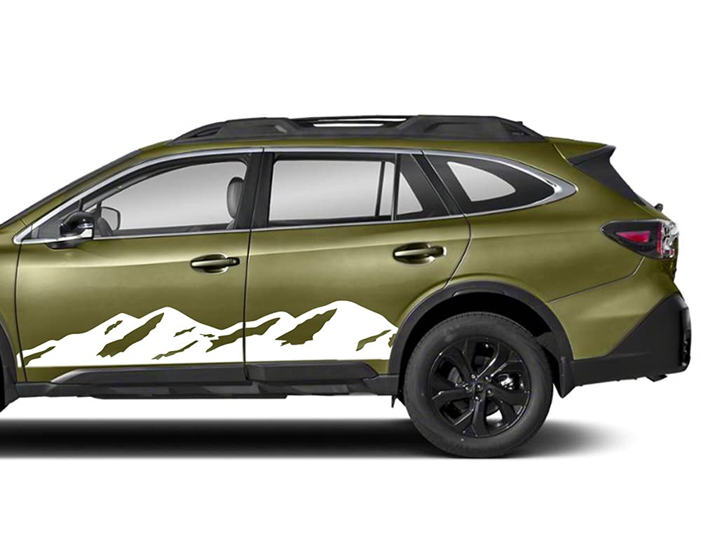 Premium Adventure Side Graphics Vinyl Decals for Subaru Outback - White | Waterproof & UV Resistant | Perfect for Off-Roading & Outdoor Enthusiasts