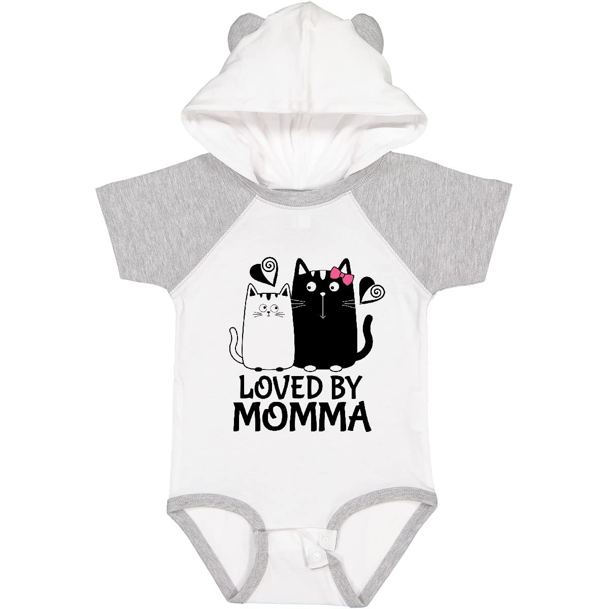 Inktastic Loved by Momma Baby Bodysuit - Soft Cotton Onesie for Newborns & Infants - Perfect for Family Photos, Holidays & Everyday Wear