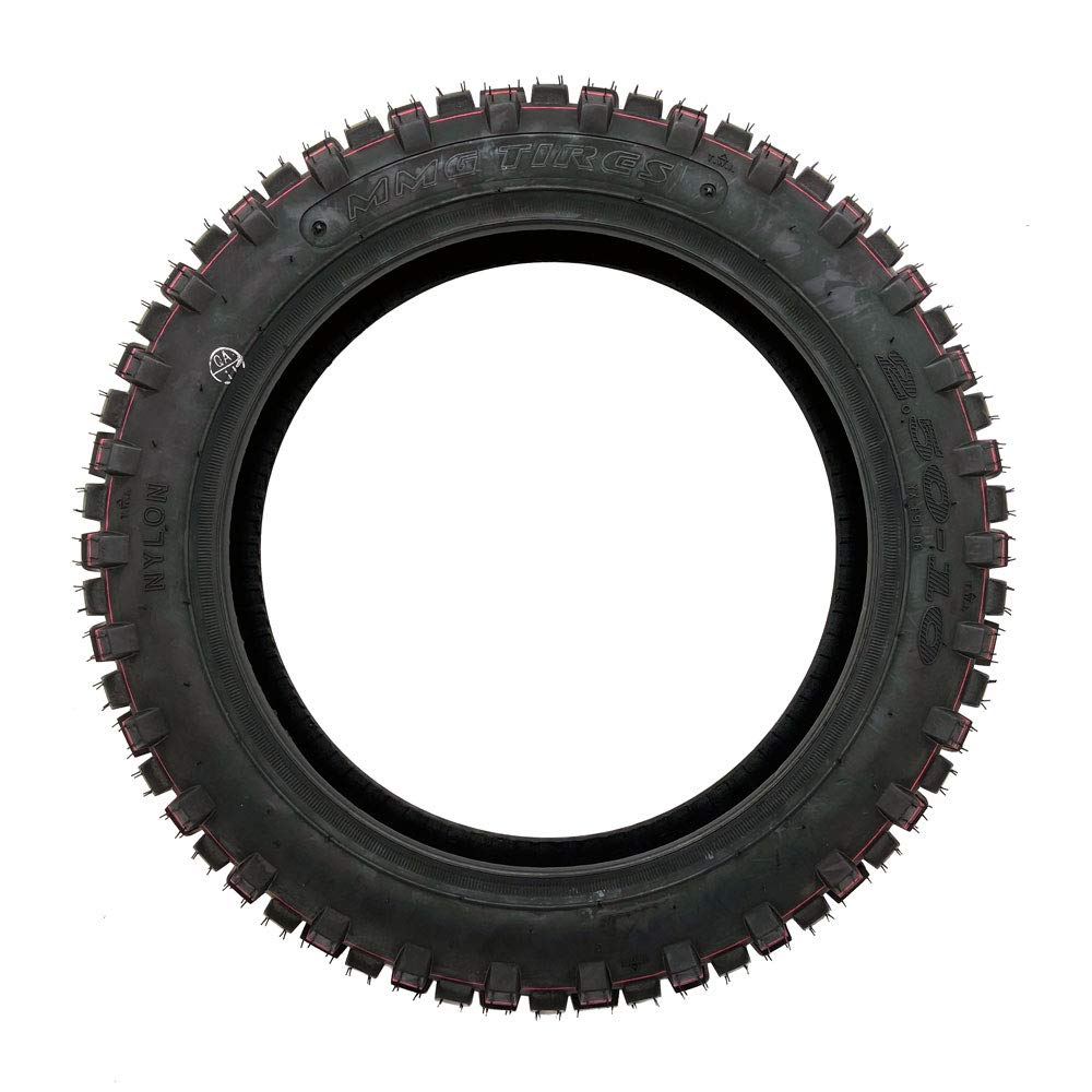 MMG Dirt Bike Tires Set - Front 2.50-10 & Rear 2.75-10 for Mini Dirt Bikes - Offroad Motocross Racing Tires - Perfect for Trail Riding, Motocross Tracks and Off-Road Adventures
