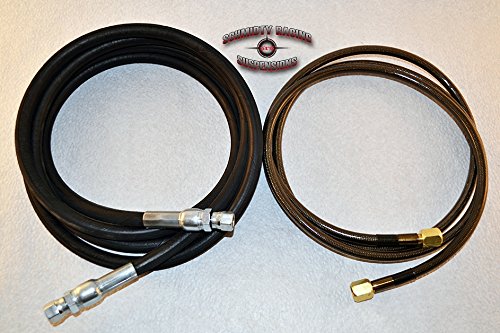 Stainless Steel Nitrogen Regulator Shock Fill Kit with 6ft Hose - Perfect for Off-Road Vehicles, Mountain Bikes & Motorcycle Suspension Systems