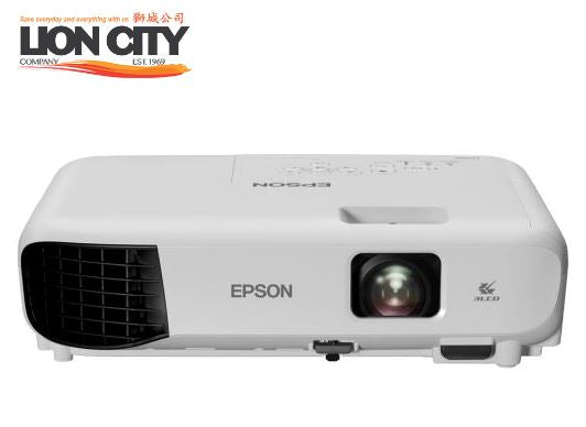 Epson EB-E10 XGA Projector - 3,200 Lumens, 10,000:1 Contrast Ratio for Home Theater & Business Presentations | Ideal for Movies, Gaming & Office Use