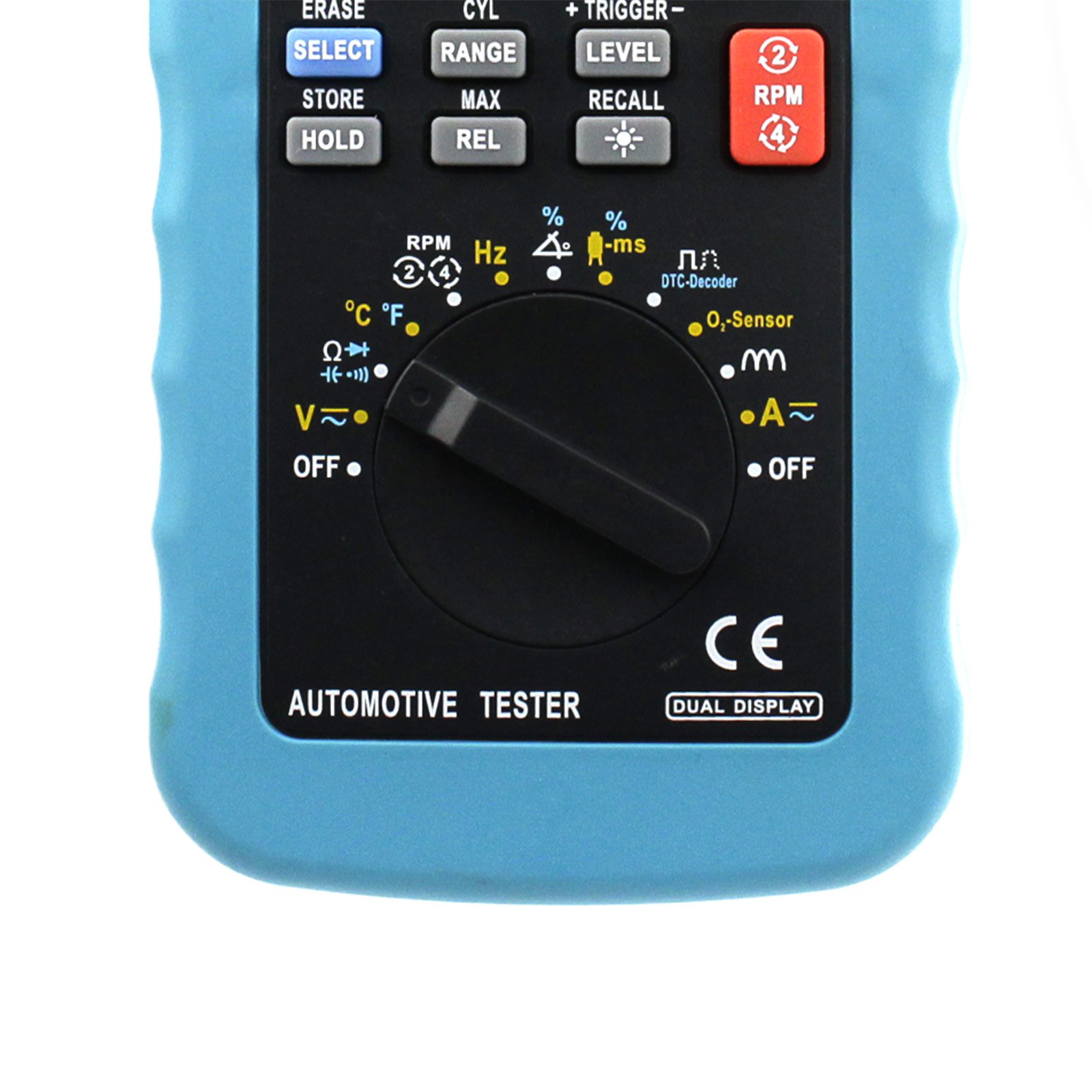 ALLOSUN 5 Digit Auto Ranging Digital Multimeter - Professional Automotive DMM Tester with RPM Clamp Lead for Car Battery, Alternator & Electrical System Diagnosis (Model EM135) - Perfect for Mechanics, DIY Auto Repair & Home Electrical Projects