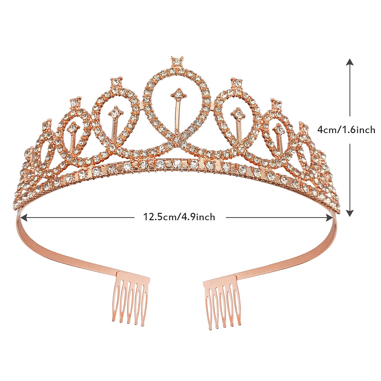 Elegant Birthday Crowns & Tiaras for Women - Glittering Birthday Sash for Parties, Bachelorette & Special Occasions | Perfect for Birthday Celebrations, Bridal Showers & Girls' Night Out