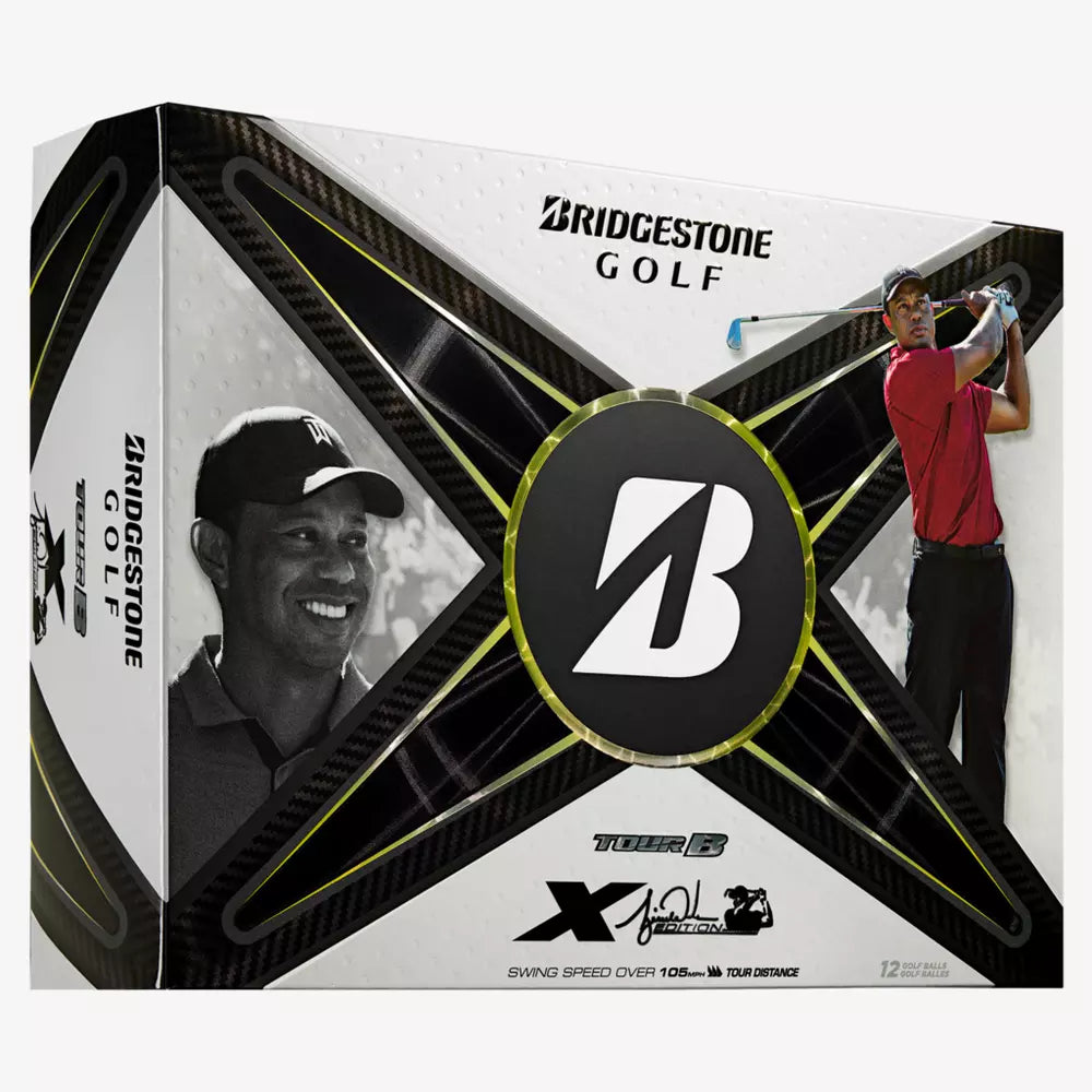 Bridgestone Tour B X Tiger Woods 2024 Golf Balls - Premium Performance Golf Balls for Low Spin & Maximum Distance - Perfect for Tournament Play & Driving Range Practice