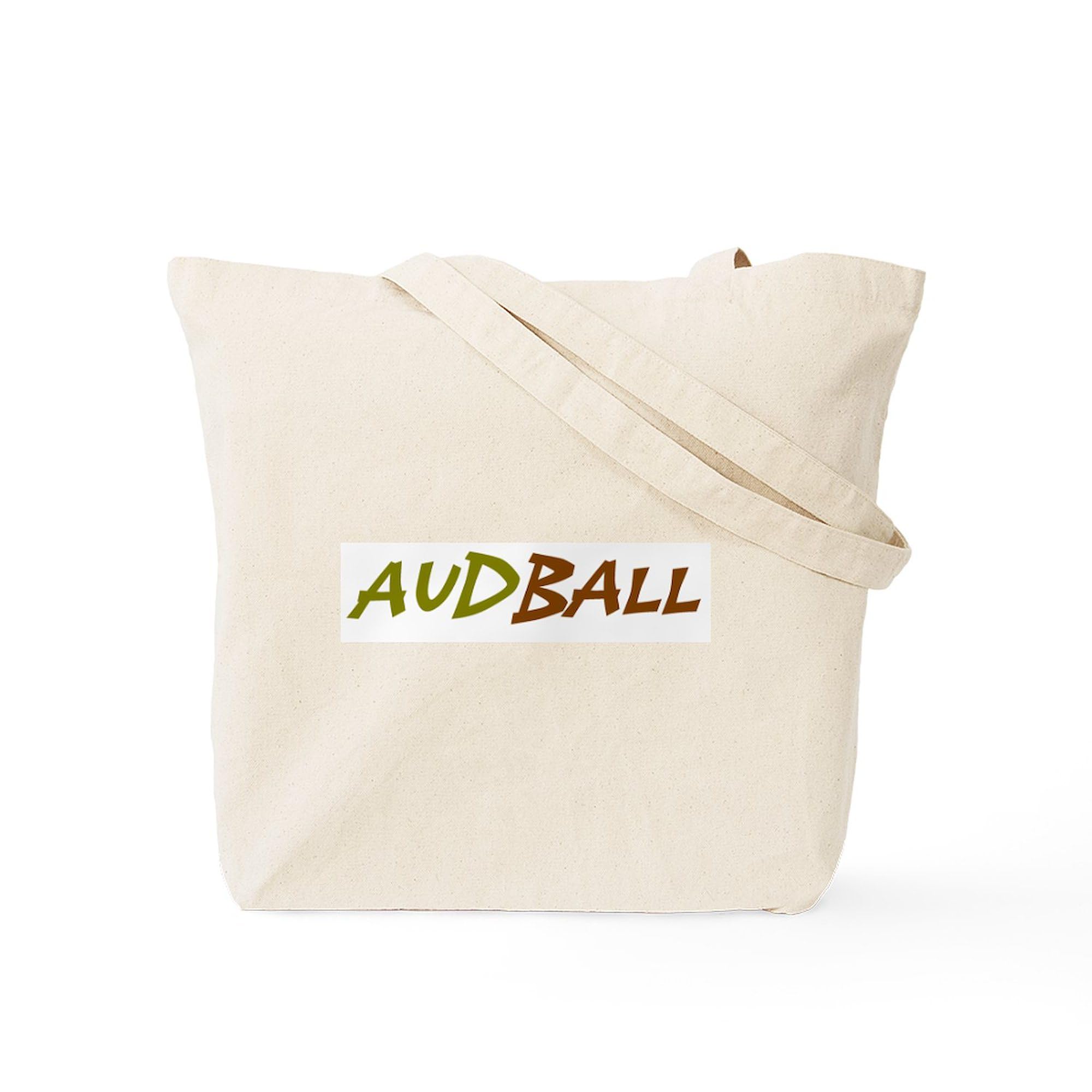 Just Plain Aud/Audball Natural Canvas Tote Bag - Eco-Friendly Reusable Shopping Bag for Groceries, Beach & Everyday Use | CafePress