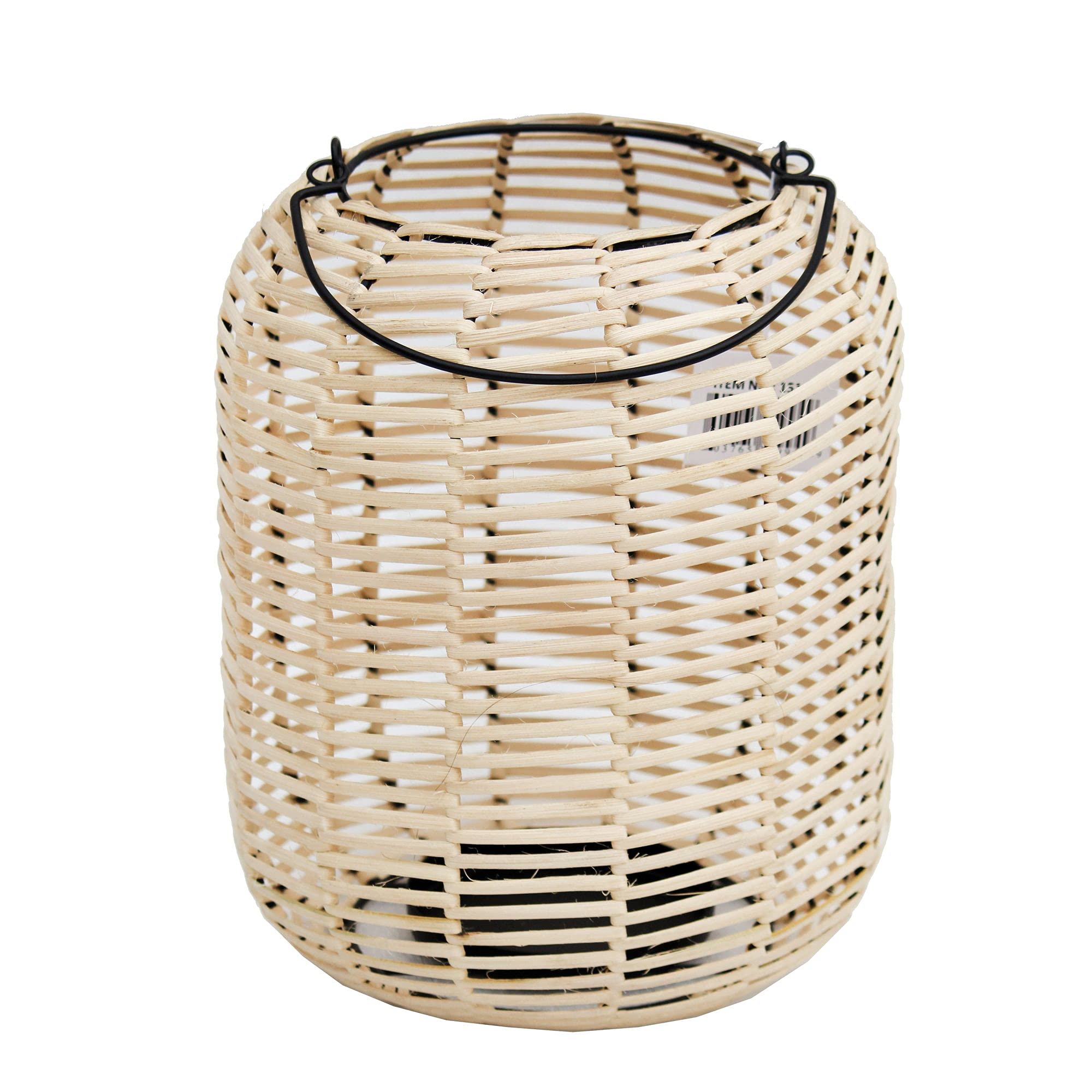 Kingston Living 11-Inch Brown and Black Decorative Candle Lantern with Handle - Perfect for Home Decor, Patio, Garden, and Outdoor Lighting