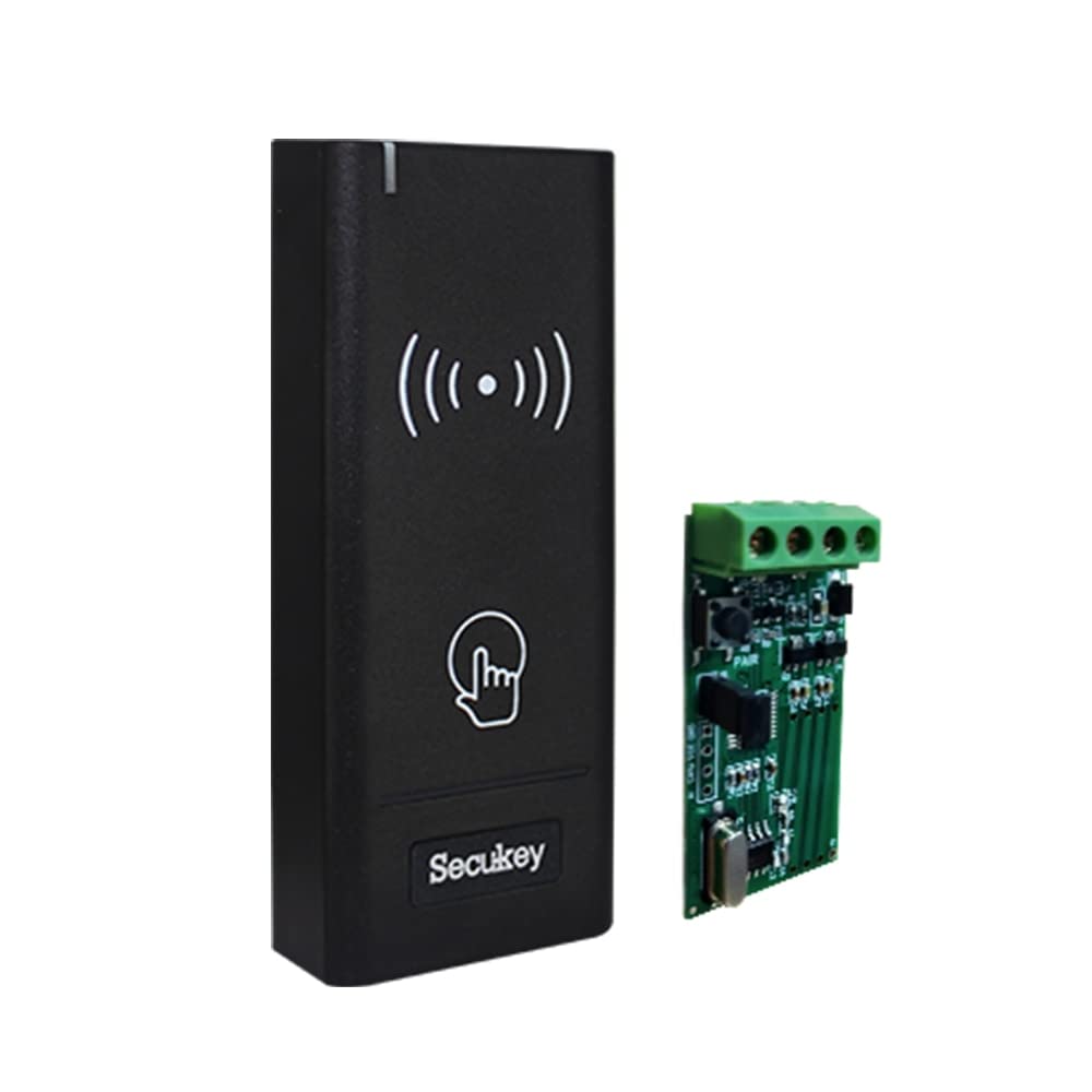 Long Range Wireless Wiegand Reader - Secure RFID Proximity Card Access System for Doors, Gates & Security (Up to 100ft) - Ideal for Office Buildings, Parking Lots & Home Security