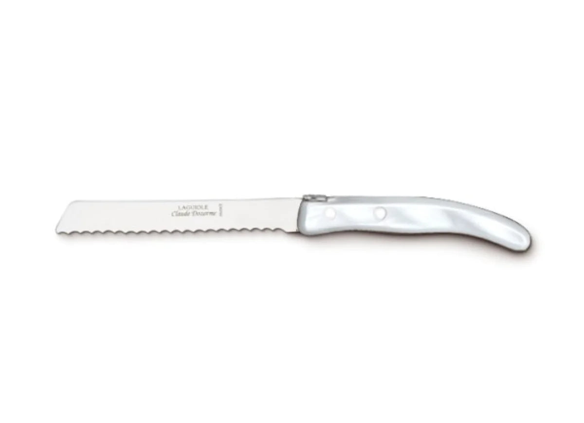 Premium Berlingot Tomato Knife - Stainless Steel Serrated Blade for Slicing Tomatoes, Fruits & Soft Foods - Perfect for Kitchen, BBQ, Picnics & Camping
