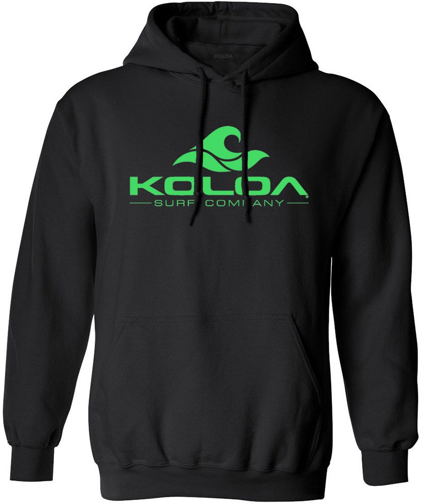Koloa Surf Graphic Logo Hooded Sweatshirt for Men & Women - Comfortable Pullover Hoodie in Sizes S-5XL - Perfect for Surfing, Beach Outings & Casual Streetwear