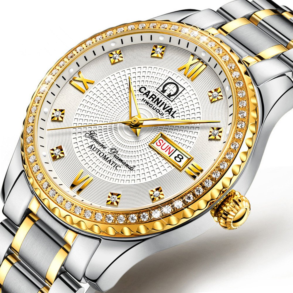 **Automatic Mechanical Couple Watches Set for Men & Women - Romantic Matching Pair for Anniversary, Wedding, or Valentine's Day Gift**