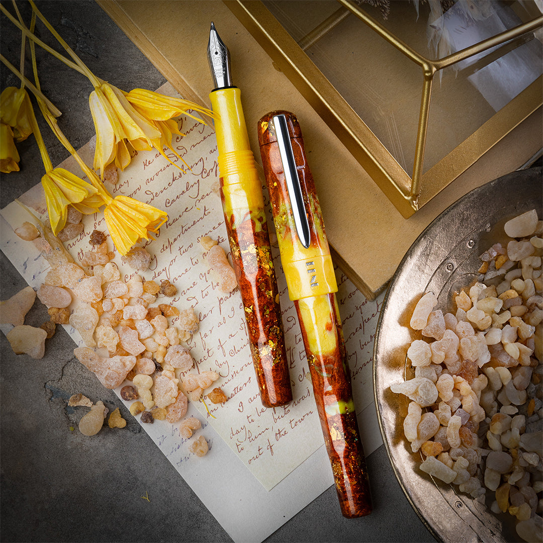 Benu Talisman Fountain Pen with Frankincense Scent - Premium Writing Instrument for Calligraphy, Journaling & Gifts - Perfect for Office, School & Special Occasions