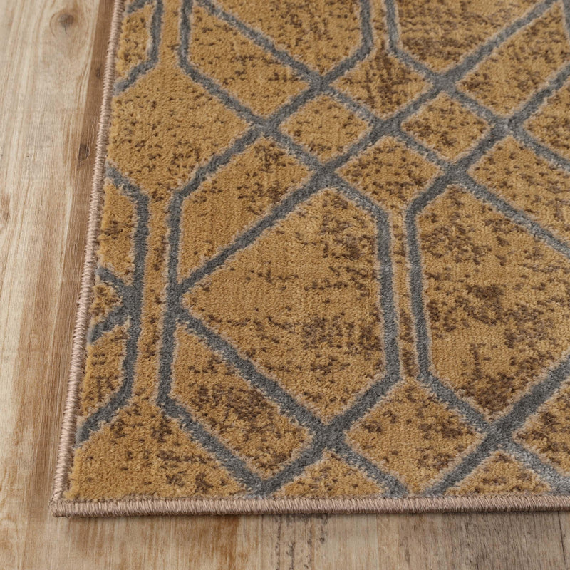 Abner Modern Medallion Indoor Area Rug - Non-Slip Living Room Carpet, Bedroom Runner Rug for Home Decor, Soft & Durable Floor Mat (5'x8', Grey) - Perfect for Living Spaces, Hallways & Entryways