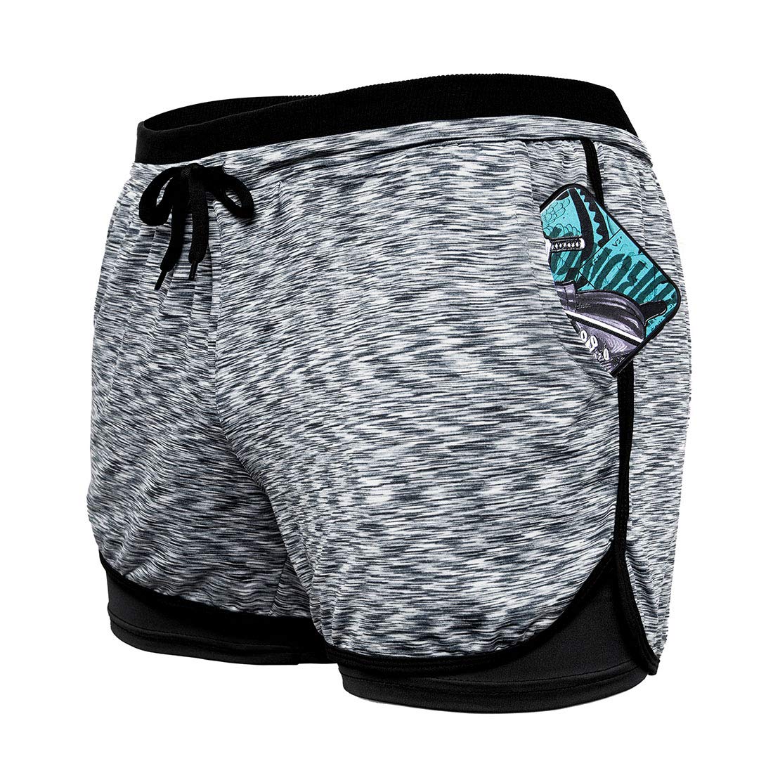 Women's 2-in-1 Double Layer Workout Shorts - Running, Yoga & Active Sports Shorts with Pockets | Perfect for Gym, Jogging & Outdoor Activities