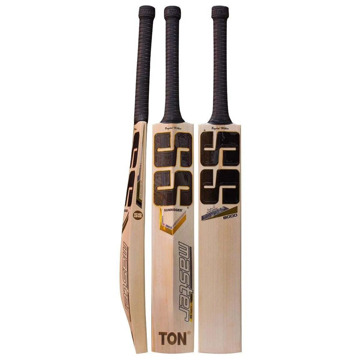 SS Master 8000 English Willow Cricket Bat - Premium Grade Cricket Equipment for Professional Players | Perfect for Matches, Training & Club Games