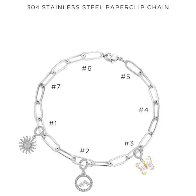 Charm Bracelet with Assorted Charms - Adjustable Beaded Bracelet for Women & Girls - Perfect for Gifts, Parties & Everyday Wear