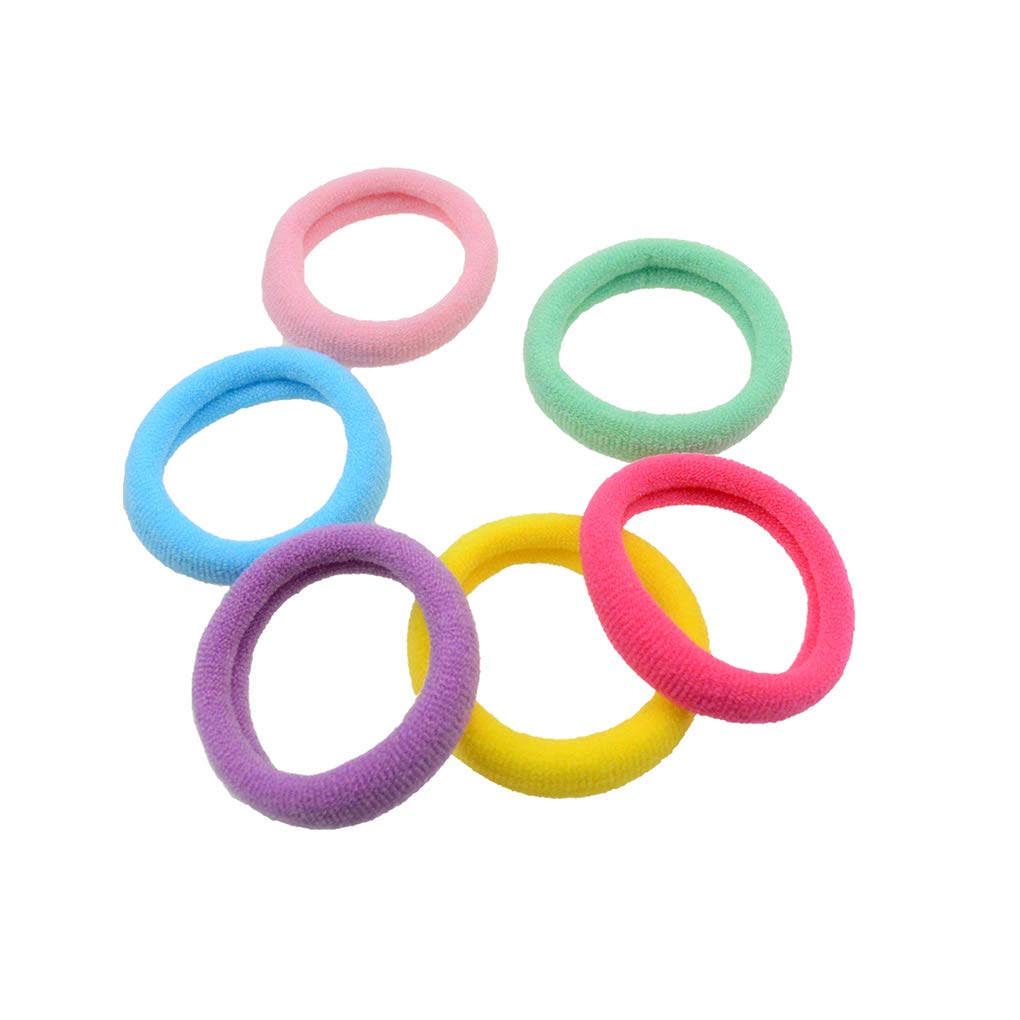 200 Packs Colorful Seamless Hair Ties for Girls - Soft Ponytail Holders & Hair Elastics for School, Sports & Everyday Use