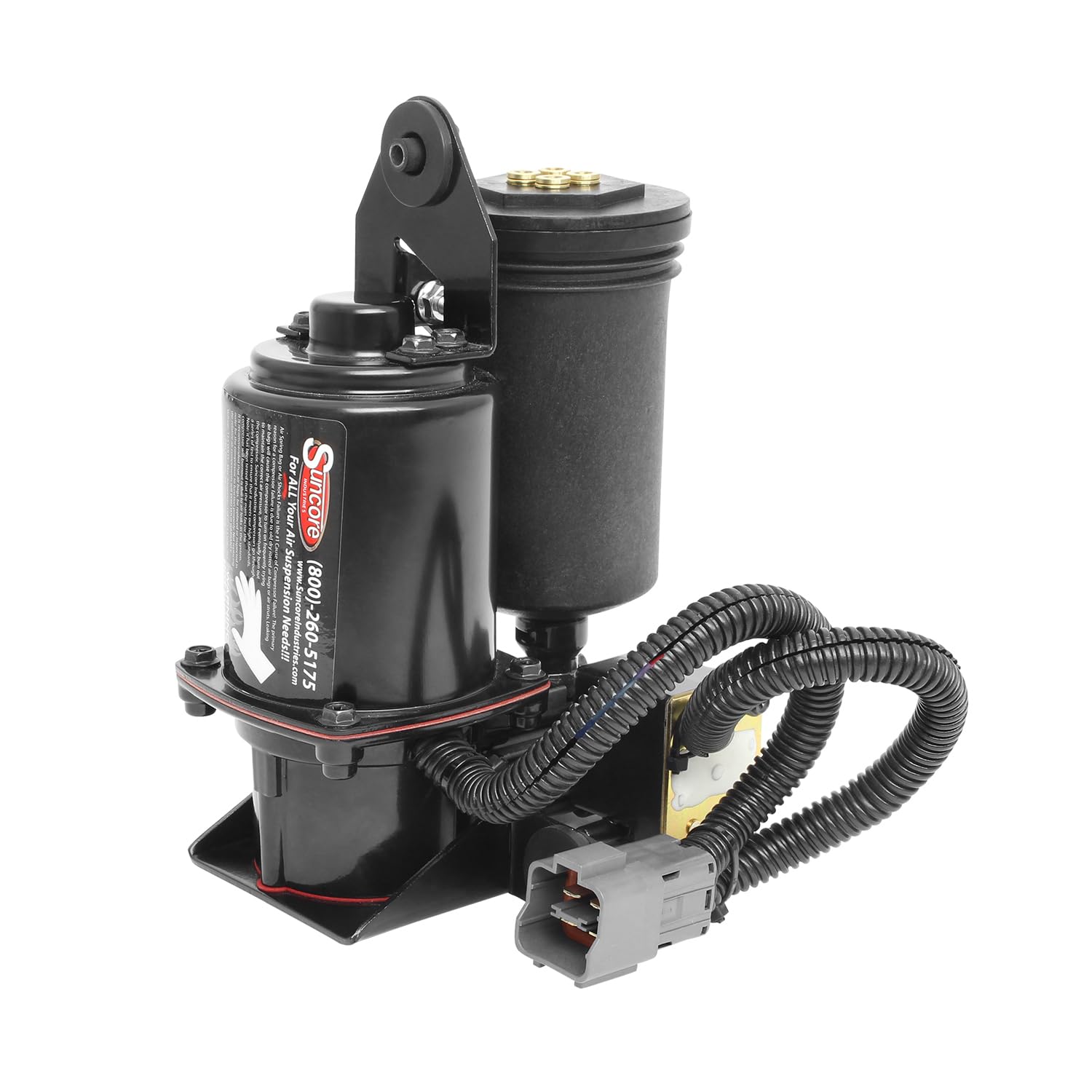 SUNCORE Air Ride Suspension Air Compressor Pump & Dryer Kit - Replacement for 2004-2013 Infiniti QX56 - Improve Ride Comfort & Stability for SUVs & Trucks