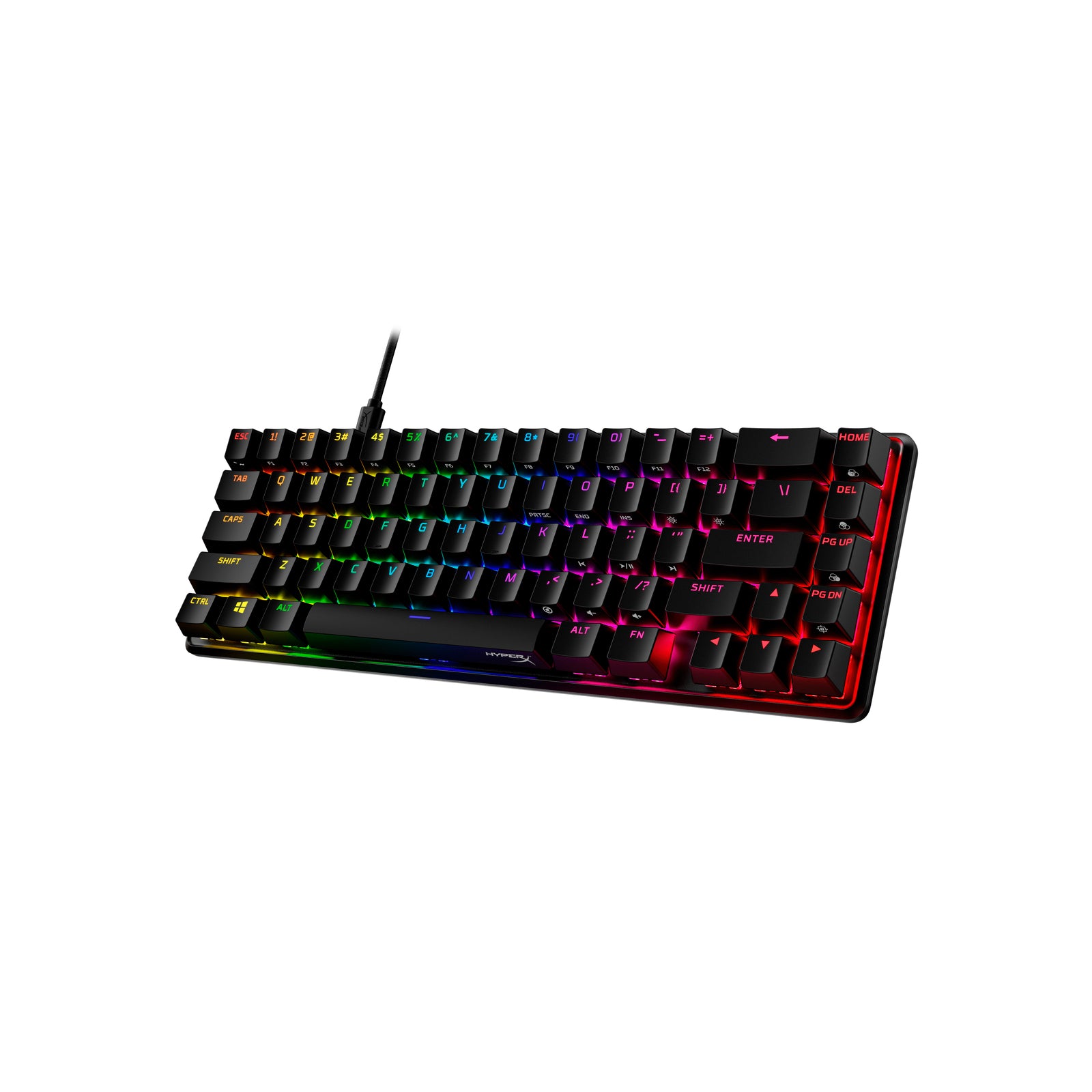 HyperX Alloy Origins 65 Mechanical Gaming Keyboard - Compact 65% Layout, RGB Backlit, HyperX Red Switches - Perfect for Esports, Gaming & Office Work