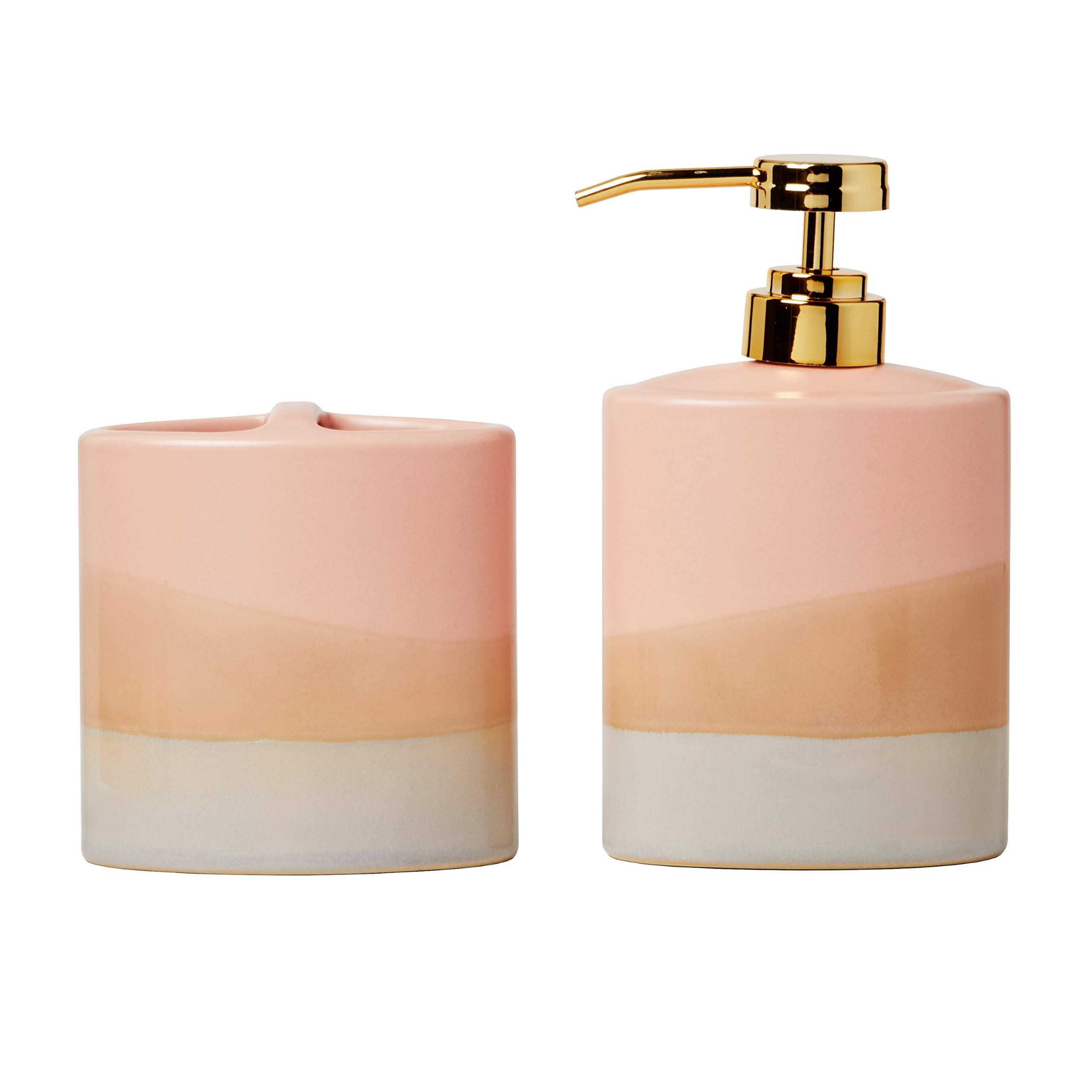 SKL Home Alanya Soap Dispenser - Elegant Blush Pink Automatic Liquid Soap Dispenser for Bathroom, Kitchen & Office | Touchless & Hygienic Design | Perfect for Modern Home Decor