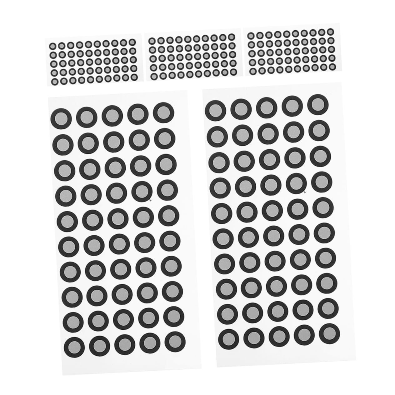 Jojofuny 10 Sheets Scanner Reflective Film Stickers - High Visibility Marking Points for 3D Scanning, Logo Reference & Pet Sign Identification | Perfect for 3D Modeling, Object Scanning & Industrial Applications
