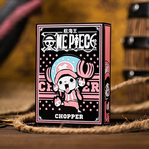 SOLOMAGIA One Piece Anime Chopper Playing Cards - 52 Deck Card Game for Collectors, Fans & Magic Tricks | Perfect for Gifts, Parties & Anime Themed Events