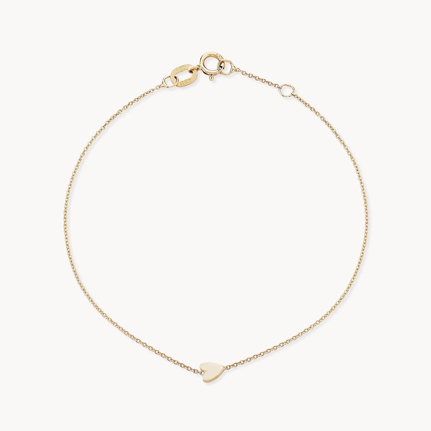 14K Yellow Gold Heart Bracelet - Dainty & Elegant Everyday Jewelry for Women - Perfect for Gifts, Anniversaries, and Special Occasions