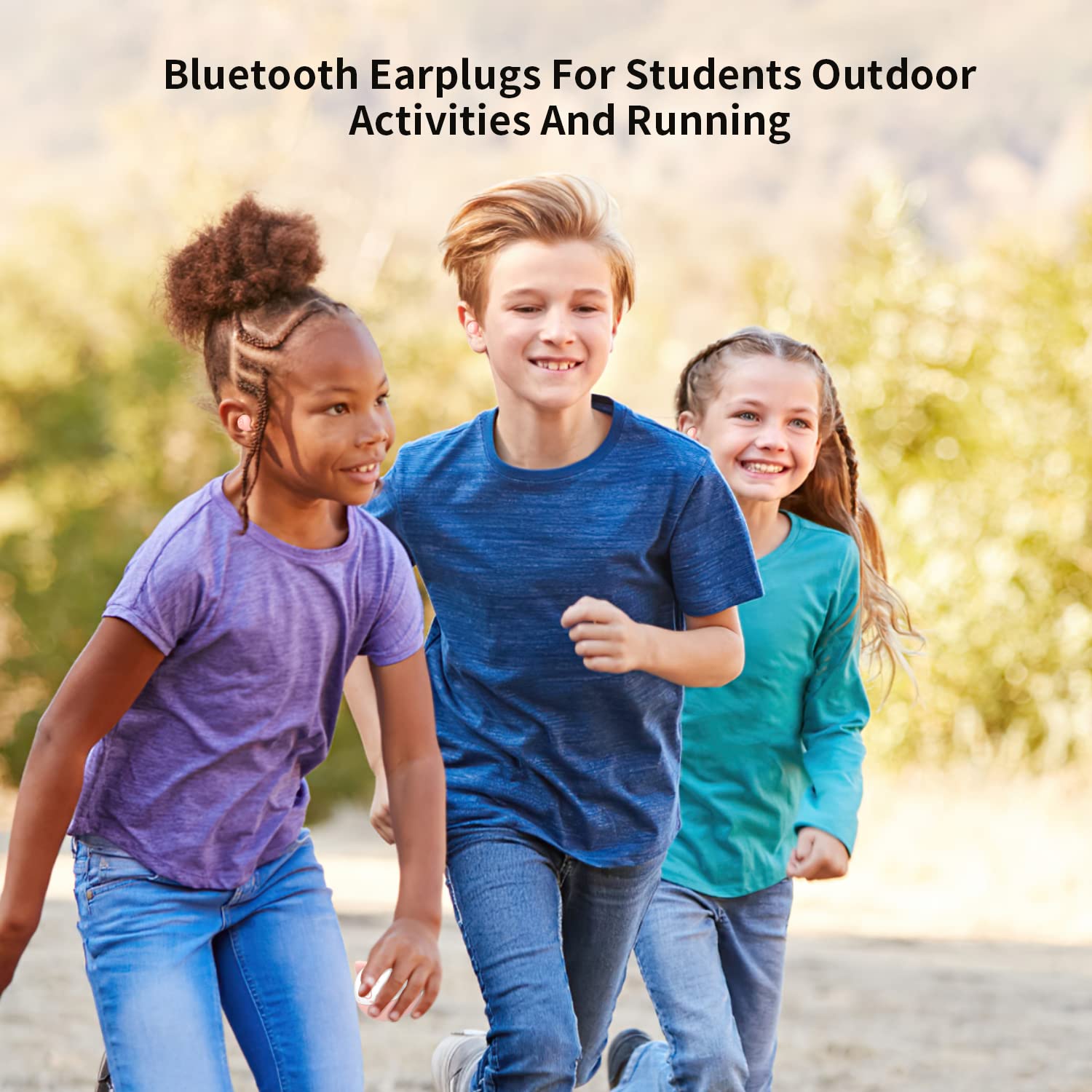 Bluetooth Kids Earbuds - Pink Wireless Headphones for Girls with Small Ears, Comfortable In-Ear Design for School, Classroom & Travel | Perfect for Online Learning, Music & Entertainment