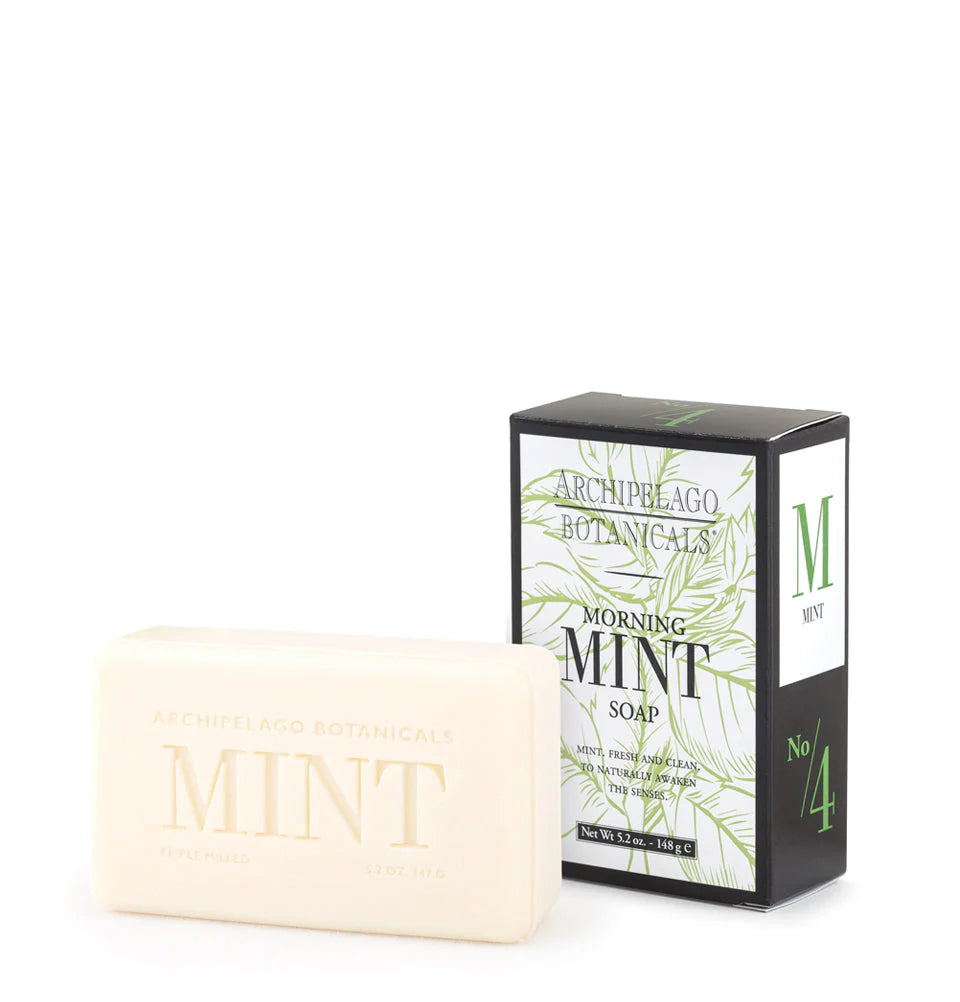Archipelago Botanicals Morning Mint Essential Oil Set - Refreshing Aromatherapy for Home, Office & Spa Relaxation