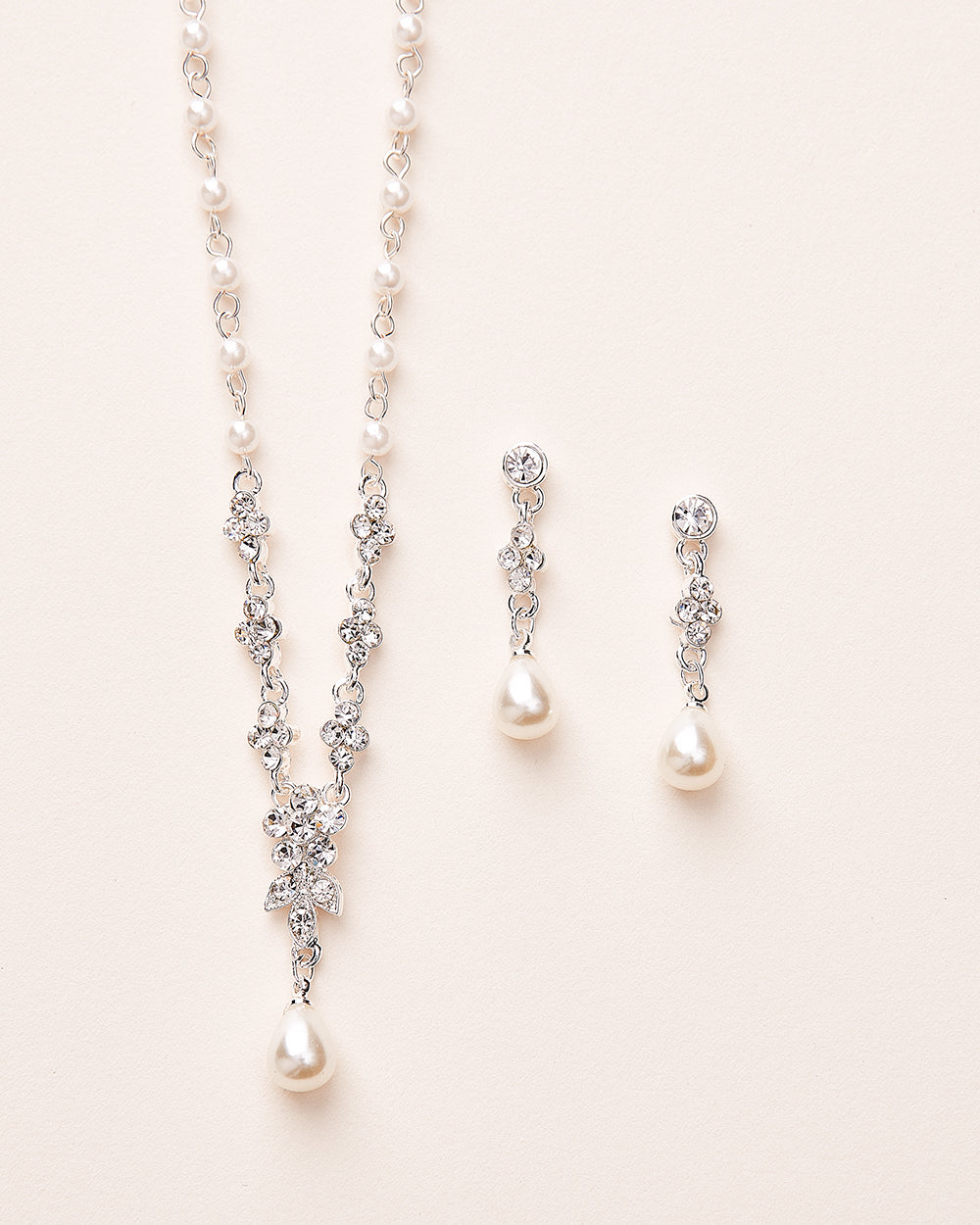 Primrose Jewelry Set - Elegant Floral Necklace & Earrings for Women | Perfect for Weddings, Parties & Special Occasions