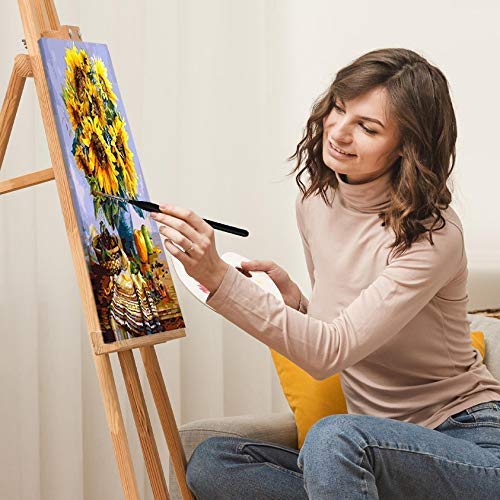 Artsy Etta Paint by Numbers Kit for Adults - Framed Canvas DIY Art Set with Floral Design | Easy Home Decor & Relaxing Creative Activity for Beginners