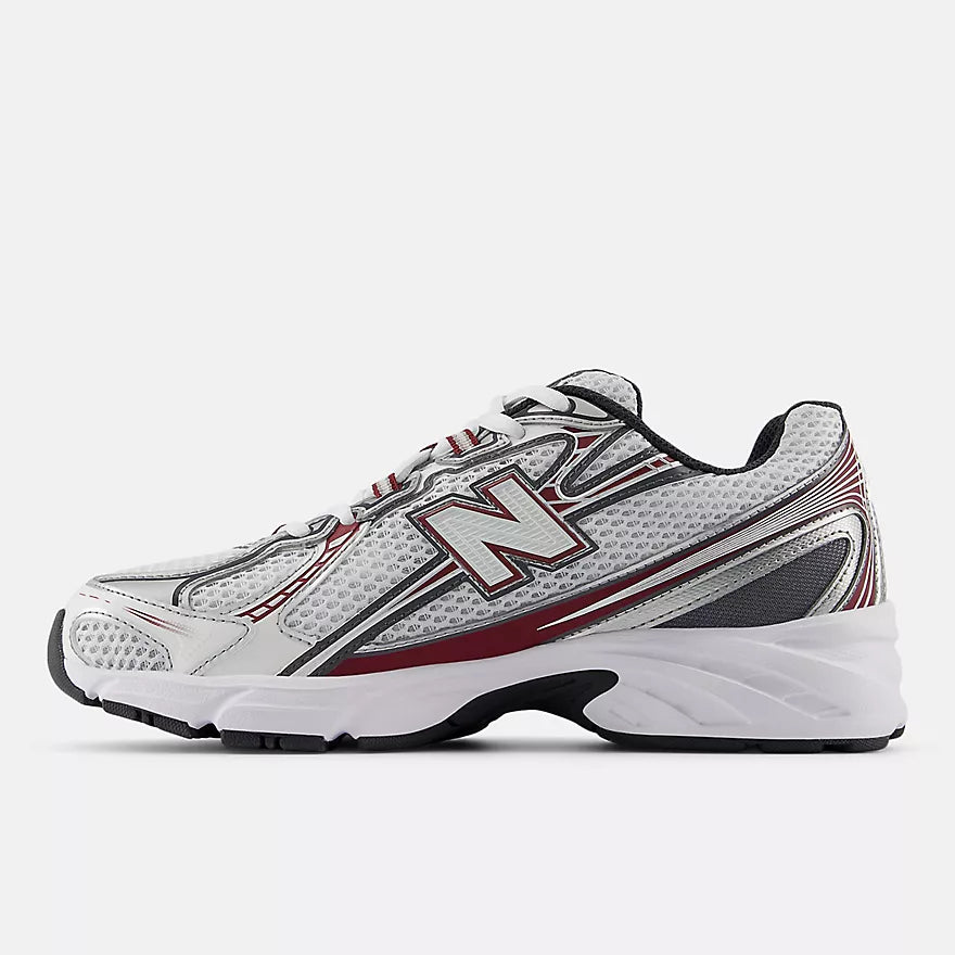 Premium 740 Sneakers for Men & Women - Mercury Red, White & Castlerock Colorway - Comfortable Running Shoes for Jogging, Gym & Casual Wear