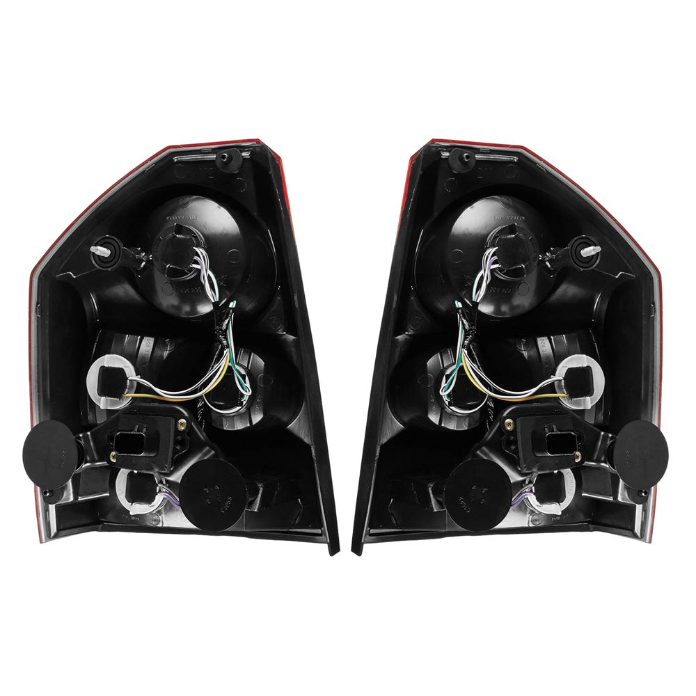 EPIC LIGHTING Rear Brake Tail Lights Lens & Housing Assembly - Compatible with 2008-2010 Chrysler 300 (Left & Right Pair) - Durable Replacement for Enhanced Visibility & Safety at Night Driving