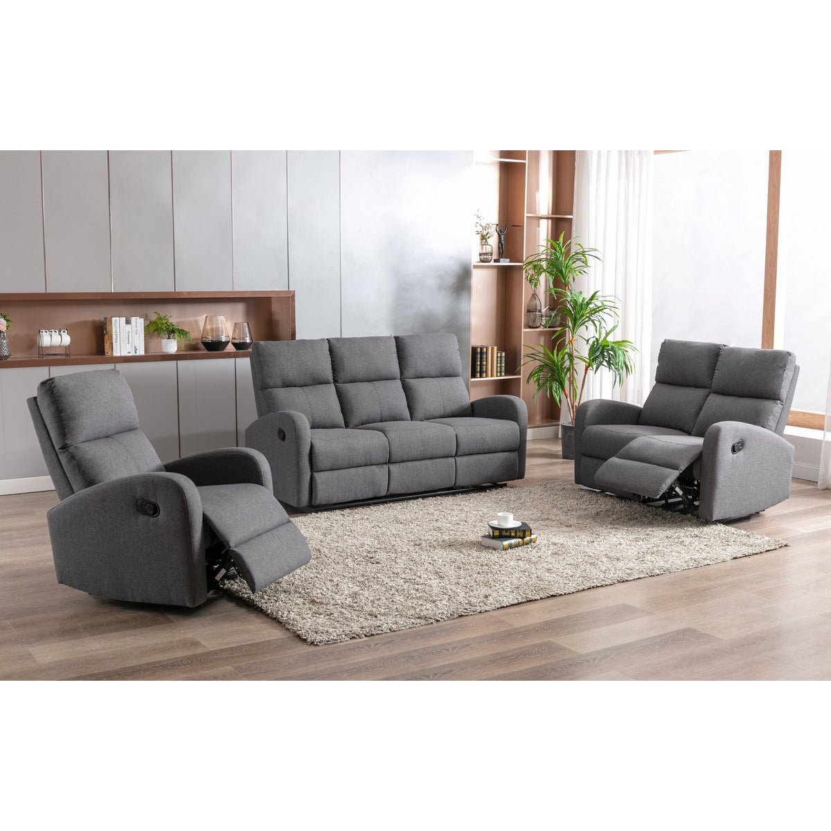 Ferdinand Reclining Loveseat - Modern Two-Seater Recliner Sofa with Adjustable Backrest | Perfect for Living Room, Home Theater & Small Spaces