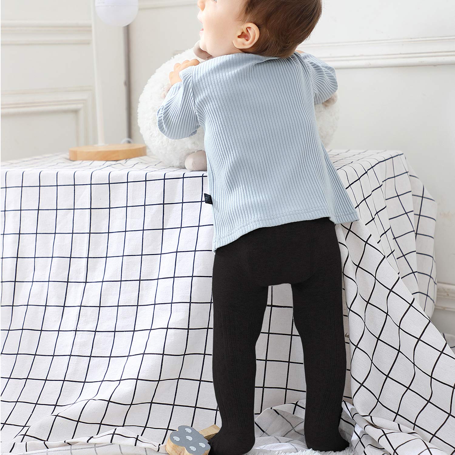 Century Star Baby Tights for Girls - Soft Cotton Toddler Leggings & Warm Infant Stockings | Newborn Pants for Playtime, Daycare & Winter Outfits