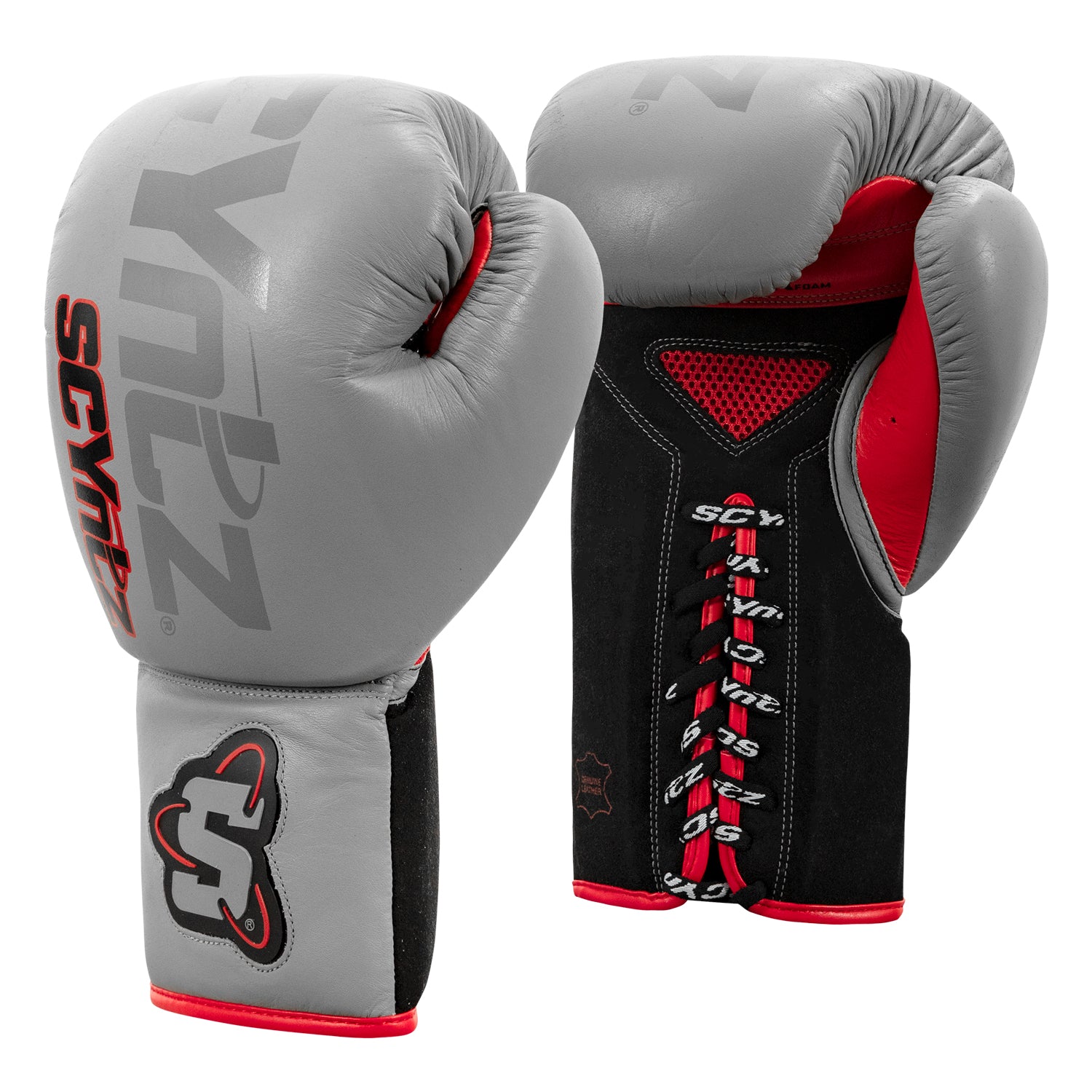Premium SCYntz Leather Sparring Boxing Gloves for Training & MMA - Heavy Bag Workouts, Kickboxing, Muay Thai & Martial Arts Practice